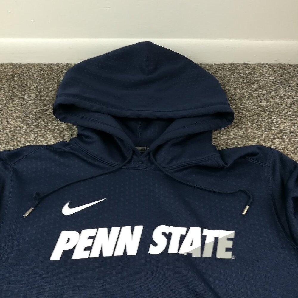 Penn State Nittany Lions Hoodie Sweatshirt Nike Therma Fit Fleece Mens Medium